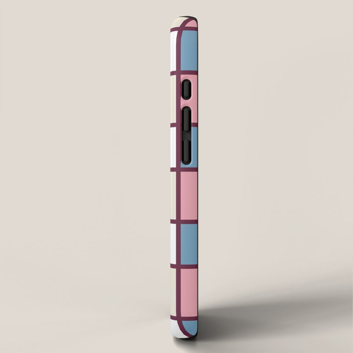 Soft Retro Grid Pattern iPhone Case Gallery Image 2