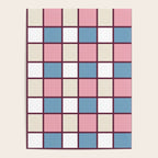 Soft Retro Grid Pattern Poster Gallery Image 4