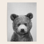 Baby Bear - Black & White Poster Gallery Image 4