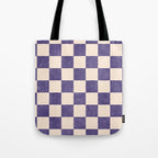 CHECKER - 001 - Lavender Tote Bag Gallery Image 1