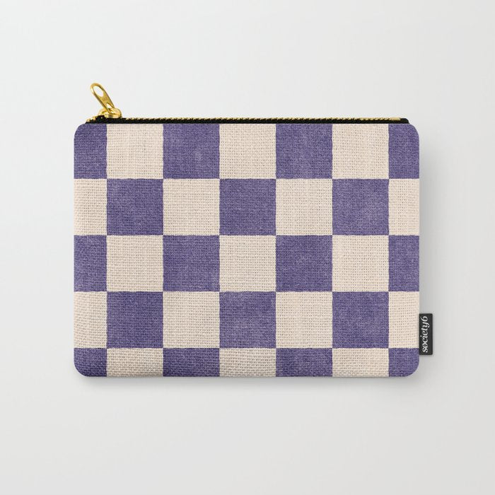 CHECKER - 001 - Lavender Carry All Pouch Gallery Image 1