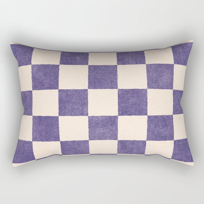 CHECKER - 001 - Lavender Rectangular Pillow Gallery Image 2
