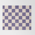 CHECKER - 001 - Lavender Throw Blanket Gallery Image 2