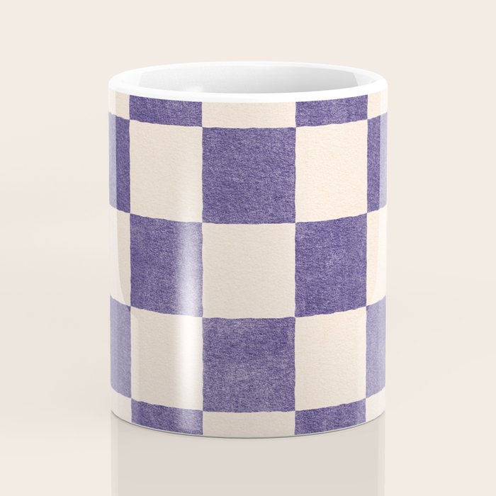 CHECKER - 001 - Lavender Coffee Mug Gallery Image 4