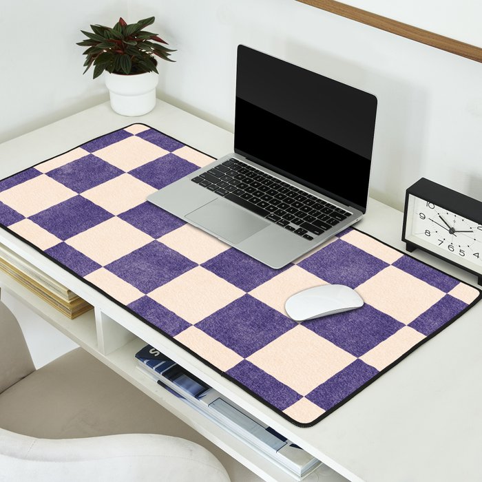 CHECKER - 001 - Lavender Desk Mat Gallery Image 2