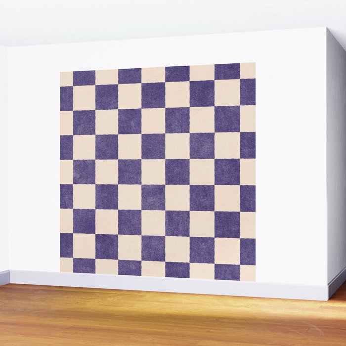 CHECKER - 001 - Lavender Wall Mural Gallery Image 2