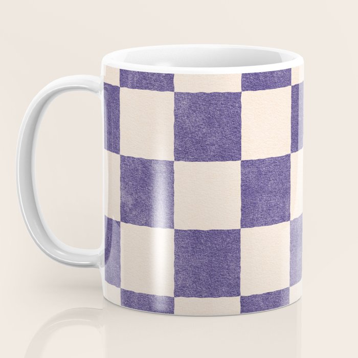 CHECKER - 001 - Lavender Coffee Mug Gallery Image 3