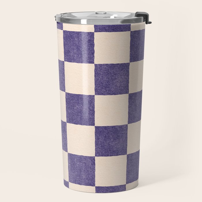 CHECKER - 001 - Lavender Travel Mug Gallery Image 2