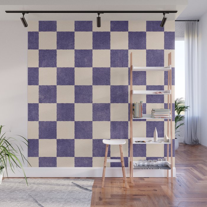 CHECKER - 001 - Lavender Wall Mural Gallery Image 1
