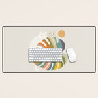 Cat and Plant 71 Desk Mat Gallery Image 1