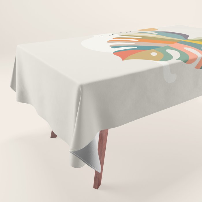 Cat and Plant 71 Tablecloth Gallery Image 1