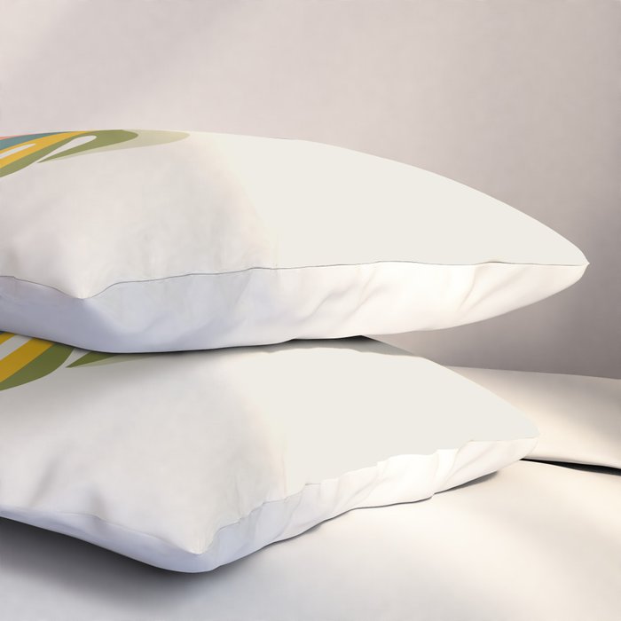 Cat and Plant 71 Pillow Sham Gallery Image 3