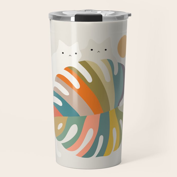 Cat and Plant 71 Travel Mug Gallery Image 1
