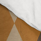 Retro Argyle Diamond Pattern Brown Caramel Comforter Gallery Image 4