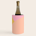 Soft Summer Pink and Mustard Minimalist Abstract Wine Chiller Gallery Image 3