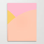 Soft Summer Pink and Mustard Minimalist Abstract Notebook Gallery Image 4