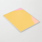 Soft Summer Pink and Mustard Minimalist Abstract Notebook Gallery Image 3