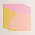 Soft Summer Pink and Mustard Minimalist Abstract Wrapping Paper Gallery Image 3