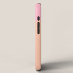 Soft Summer Pink and Mustard Minimalist Abstract iPhone Case Gallery Image 2