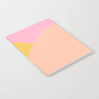 Soft Summer Pink and Mustard Minimalist Abstract Notebook Gallery Image 2