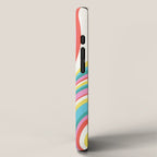  Wavy Stripes II - 60s Candy Rainbow iPhone Case Gallery Image 2