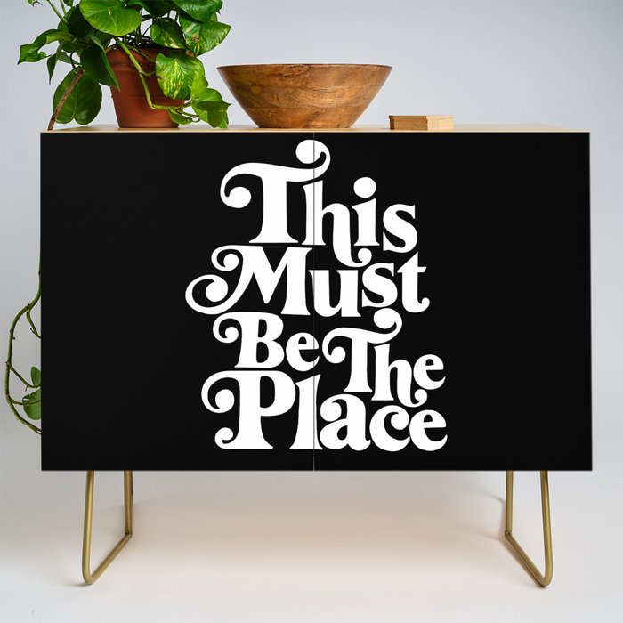 This Must Be The Place - Black & White Credenza Gallery Image 1