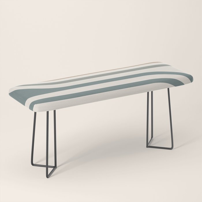 Bold Curvature Stripes II Bench Gallery Image 1