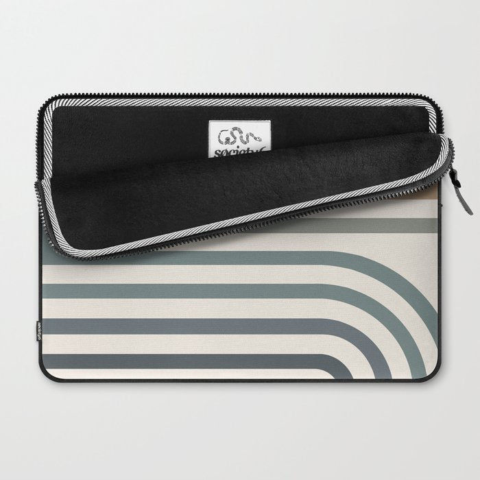 Bold Curvature Stripes II Laptop Sleeve Gallery Image 2