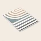 Bold Curvature Stripes II Notebook Gallery Image 3