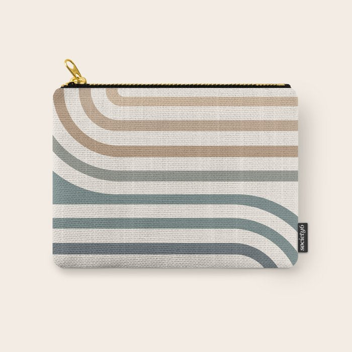 Bold Curvature Stripes II Carry All Pouch Gallery Image 1