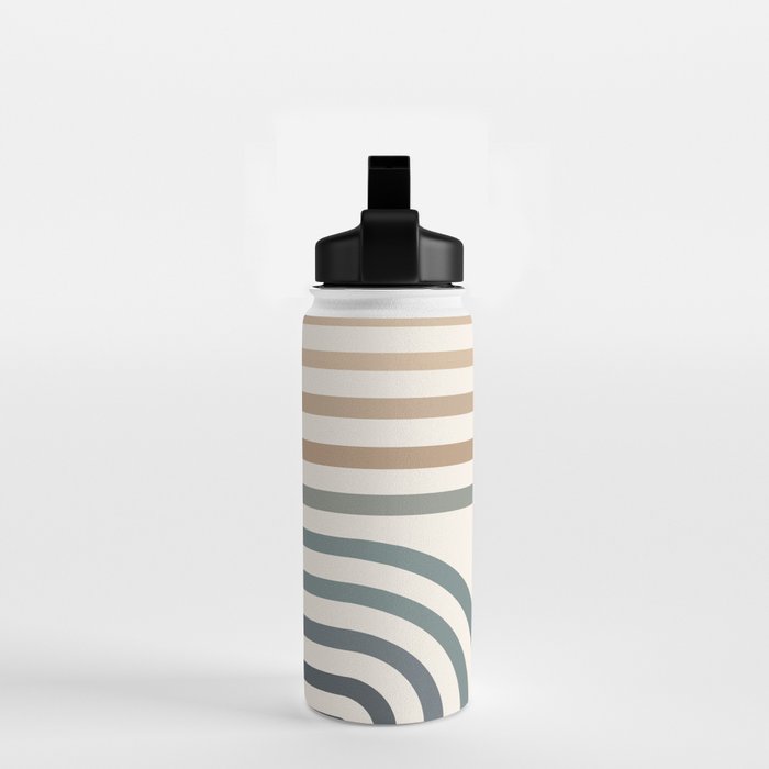 Bold Curvature Stripes II Water Bottle Gallery Image 2