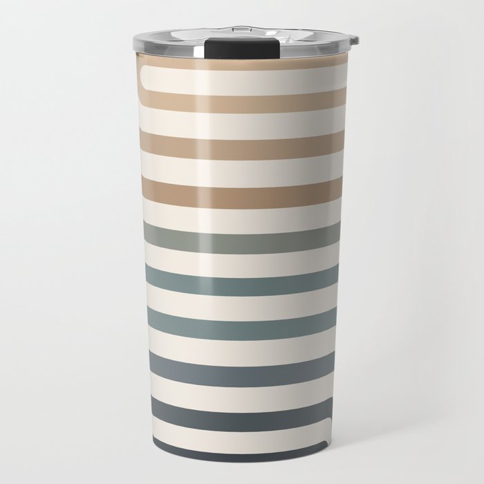 Bold Curvature Stripes II Travel Mug Gallery Image 1