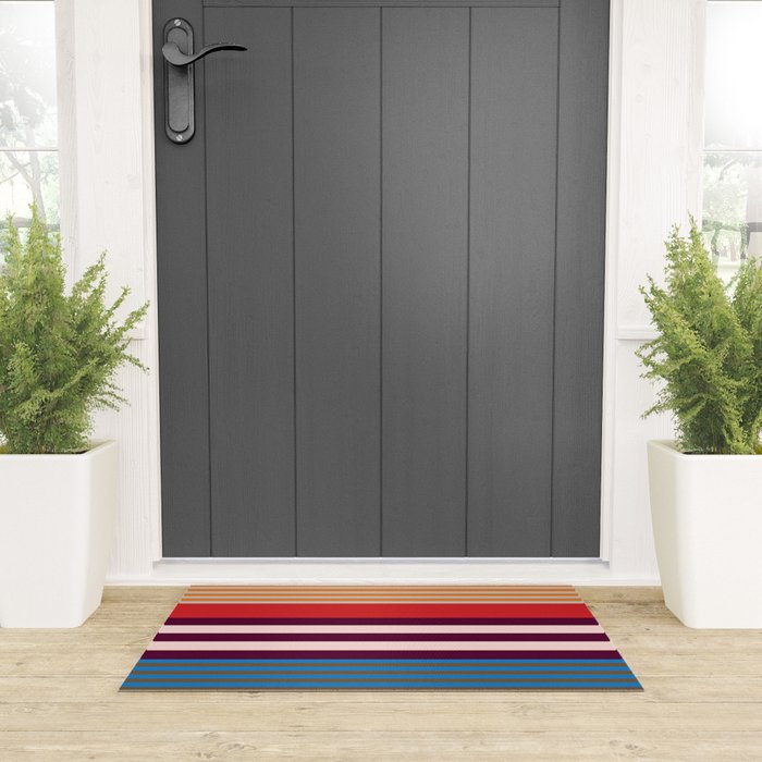 Stripe pattern 01 Welcome Mat Gallery Image 3