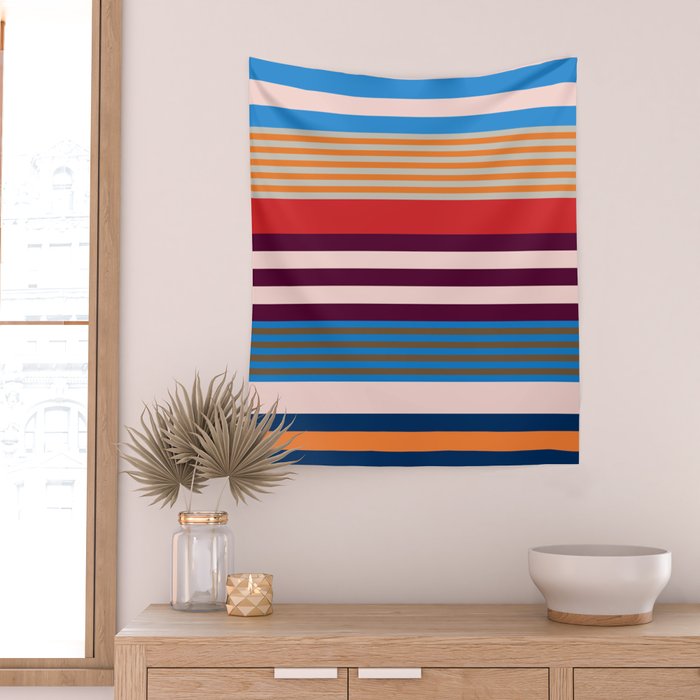 Stripe pattern 01 Wall Tapestry Gallery Image 2