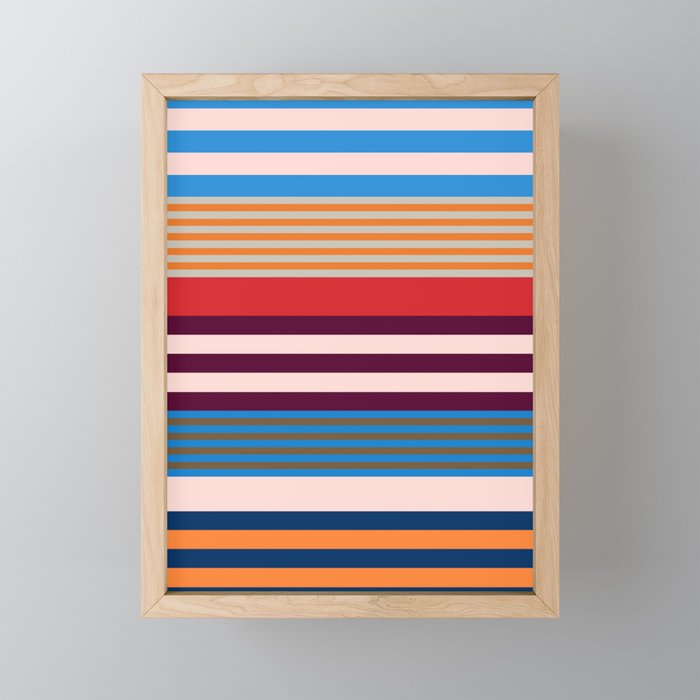 Stripe pattern 01 Mini Art Print Gallery Image 1