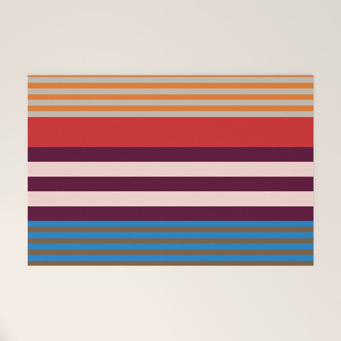 Stripe pattern 01 Welcome Mat Gallery Image 1