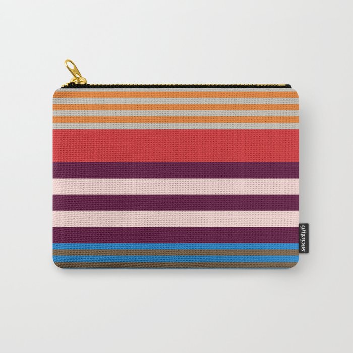 Stripe pattern 01 Carry All Pouch Gallery Image 1