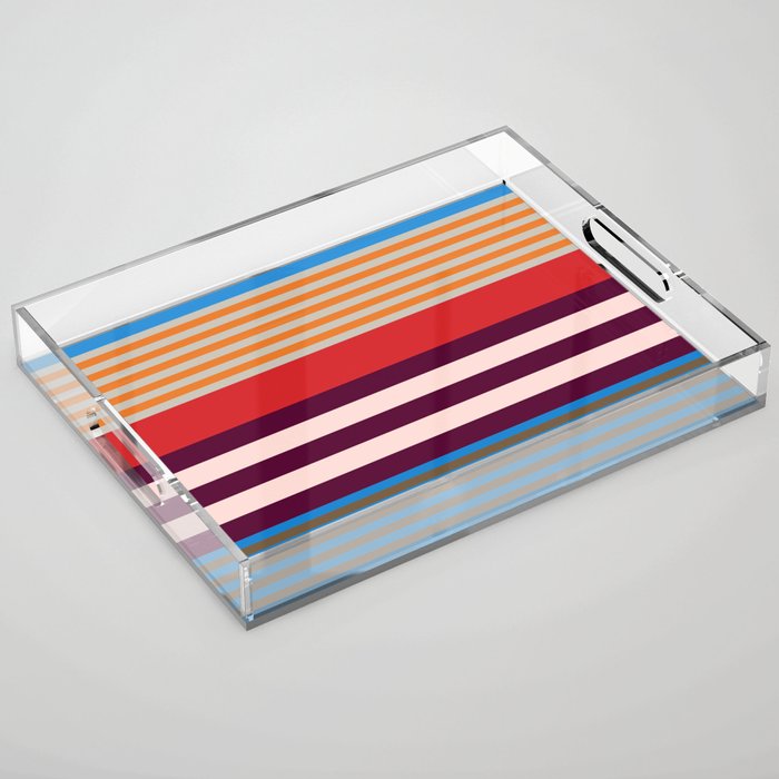 Stripe pattern 01 Acrylic Tray Gallery Image 1