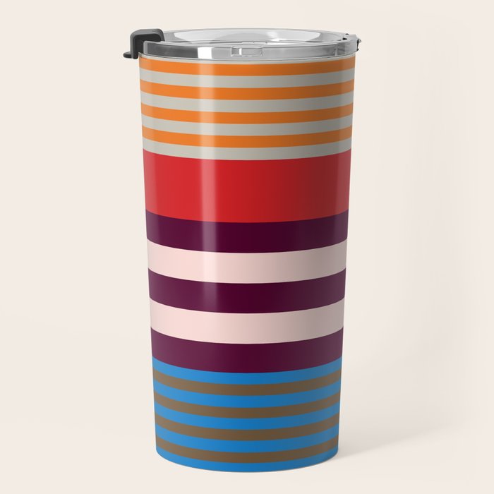 Stripe pattern 01 Travel Mug Gallery Image 3