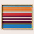 Stripe pattern 01 Serving Tray Gallery Image 1