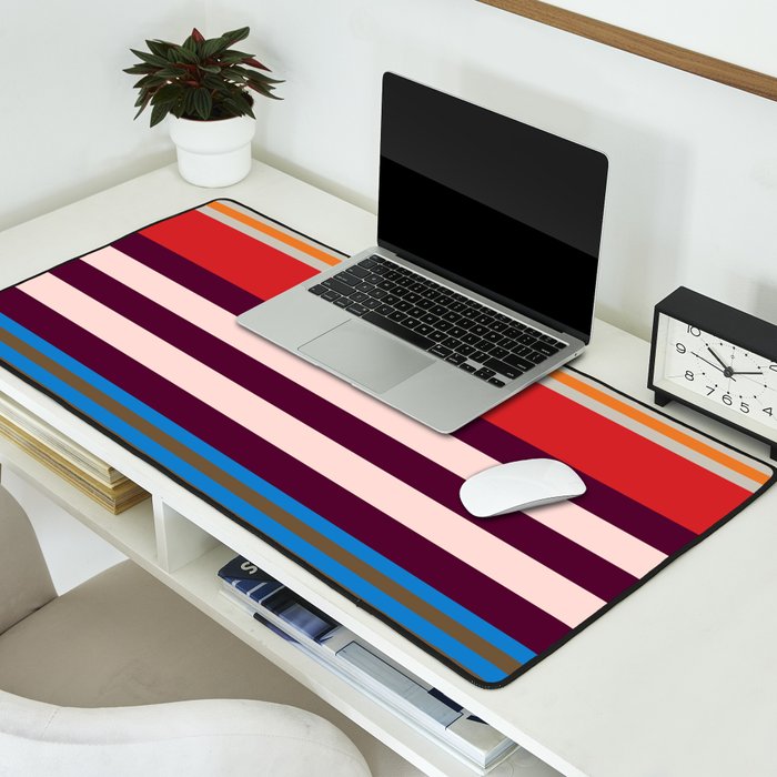 Stripe pattern 01 Desk Mat Gallery Image 2