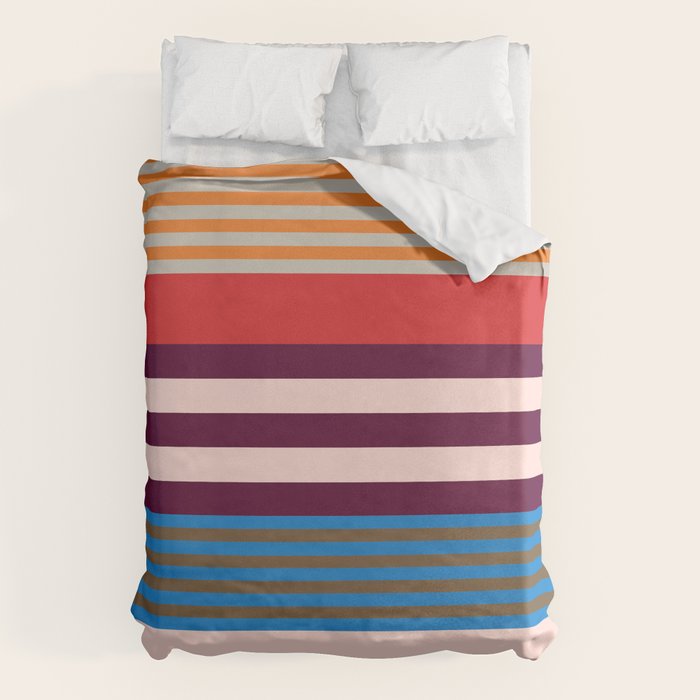 Stripe pattern 01 Duvet Cover Gallery Image 6
