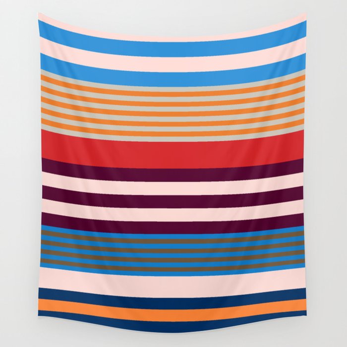 Stripe pattern 01 Wall Tapestry Gallery Image 4