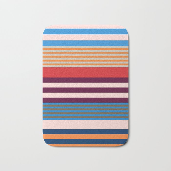 Stripe pattern 01 Bath Mat Gallery Image 1