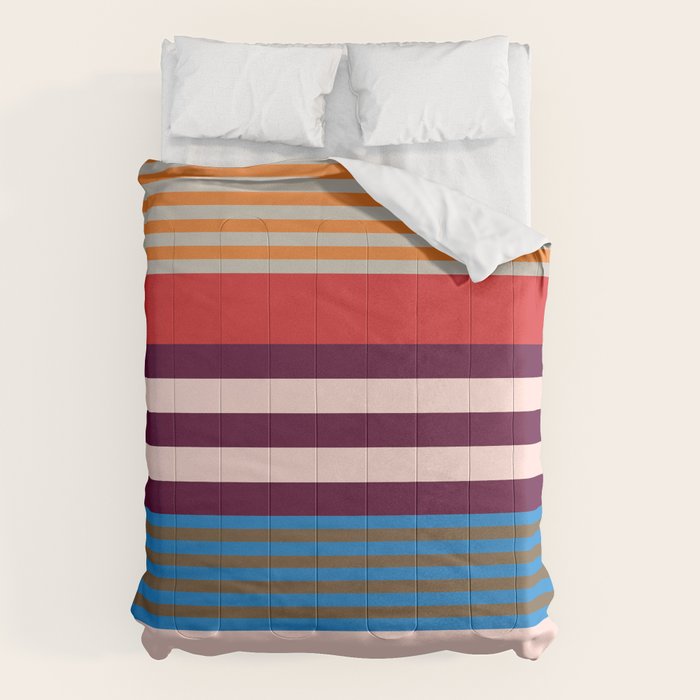 Stripe pattern 01 Comforter Gallery Image 6