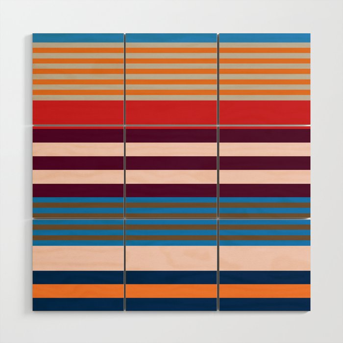 Stripe pattern 01 Wood Wall Art Gallery Image 1