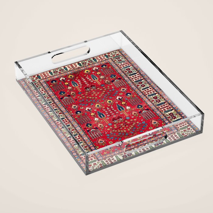 Bakhtiari Central Persian Garden Print Acrylic Tray Gallery Image 1