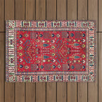Bakhtiari Central Persian Garden Print Outdoor Rug Gallery Image 1