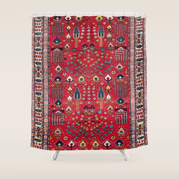 Bakhtiari Central Persian Garden Print Shower Curtain Gallery Image 1