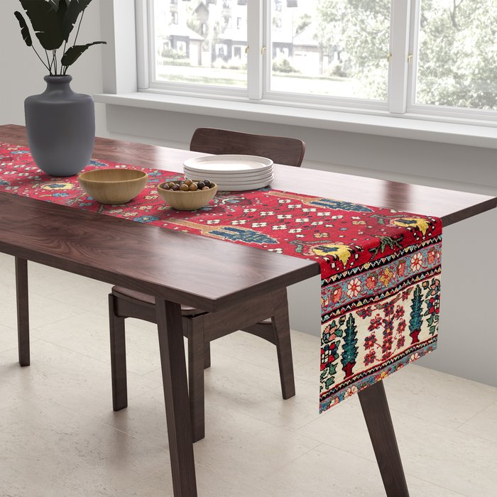 Bakhtiari Central Persian Garden Print Table Runner Gallery Image 2